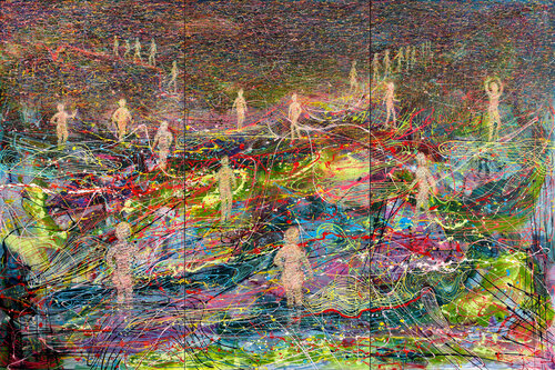 "Kosmischer Tanz" von Osman Xani, Malerei kaufen auf Singulart