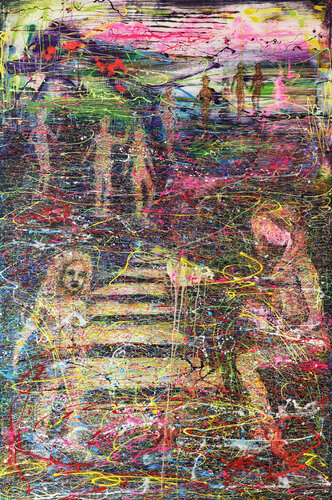 „Stufen des Lebens“ van Osman Xani, Schilderij te koop op Singulart