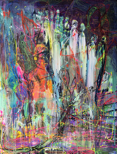 “Le Passage” van Osman Xani, Schilderij te koop op Singulart