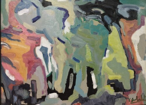 ABSTRAIT GRIS by XABIER SOUBELET, Painting for Sale on Singulart
