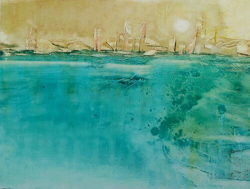 rising horizon van Elfriede Keplinger, Schilderij te koop op Singulart