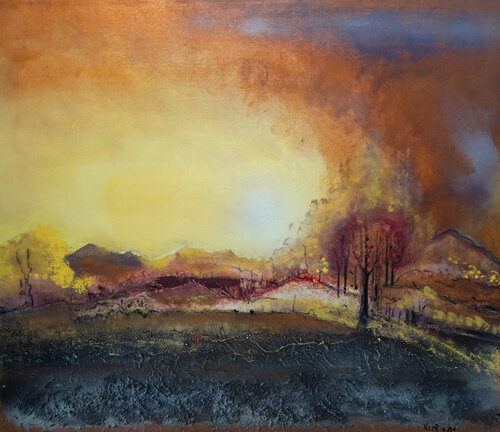 magic of autumn van Elfriede Keplinger, Schilderij te koop op Singulart