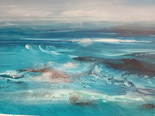 Wogende See van Elfriede Keplinger, Schilderij te koop op Singulart