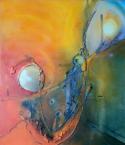 Rising up van Elfriede Keplinger, Schilderij te koop op Singulart