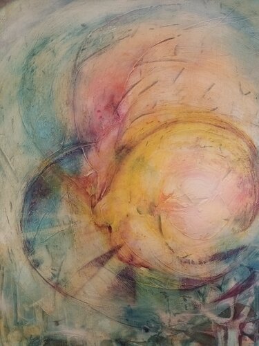 odem of evolution van Elfriede Keplinger, Schilderij te koop op Singulart