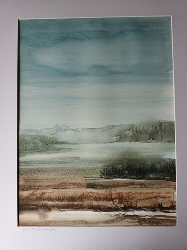 icy landscape van Elfriede Keplinger, Schilderij te koop op Singulart
