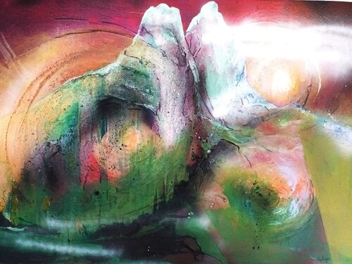holy majesty di Elfriede Keplinger, Pittura in vendita su Singulart