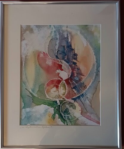 in rhythmischen Zyklen van Elfriede Keplinger, Schilderij te koop op Singulart