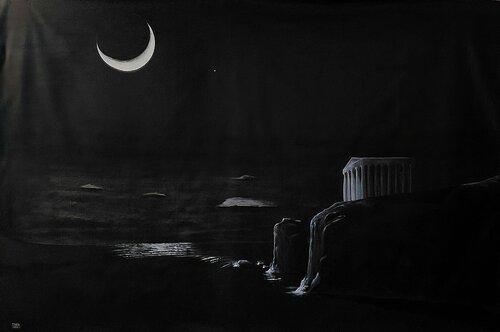 Guardiani del buio di Giovanni Giunta, Pittura in vendita su Singulart