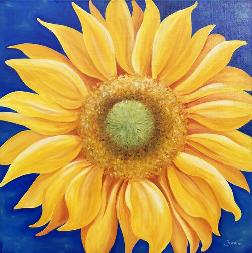 Sunny Flower by Janine van der Kaaij-Kruijmer, Painting for Sale on Singulart