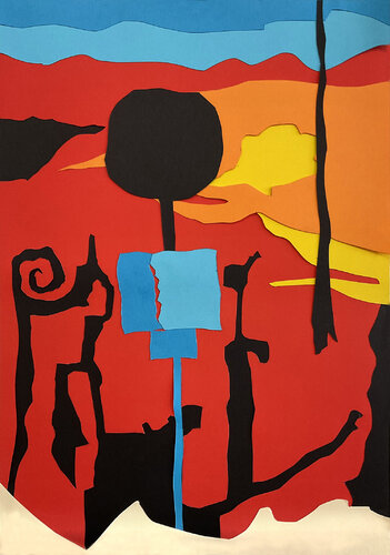 Surreal Landscape van Katya Kyne, Werk op papier te koop op Singulart