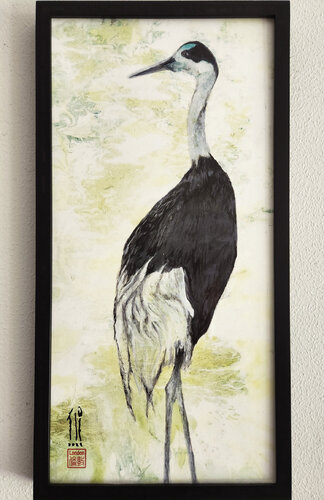 Spring Crane II de London Wilde, Pintura a la venta en Singulart