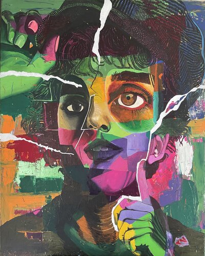 "Ein Zerrbild/ 6 Finger di Christoph Rothwangl, Pittura in vendita su Singulart