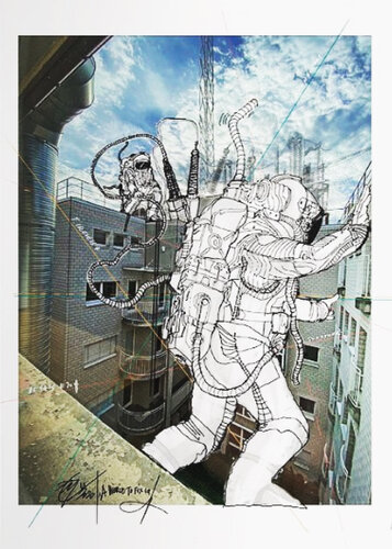 EMF_MY ETERNAUTS_LAUSANNE 2020 par Enrico Maria Fabbri, Digital en vente sur Singulart