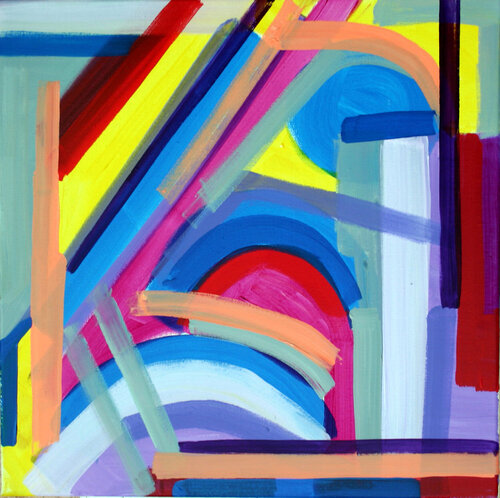 Abstract motive AP-23138 van Saso Petrosevski Novak, Schilderij te koop op Singulart