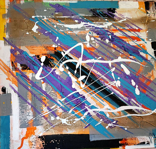 Abstract motive AP-2391 di Saso Petrosevski Novak, Pittura in vendita su Singulart