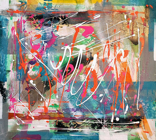 Abstract motive AP-2392 van Saso Petrosevski Novak, Schilderij te koop op Singulart