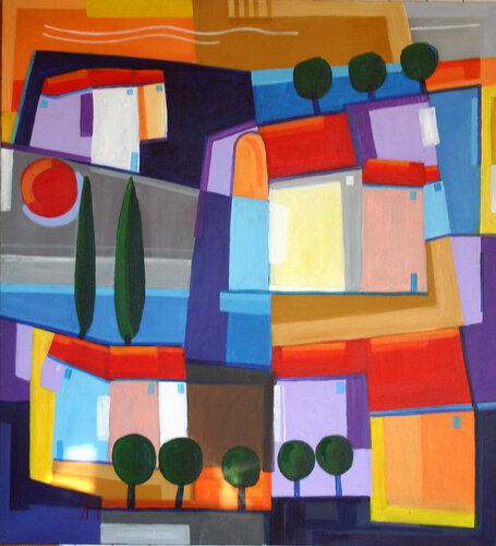 Landscape PP-2337 von Saso Petrosevski Novak, Malerei kaufen auf Singulart