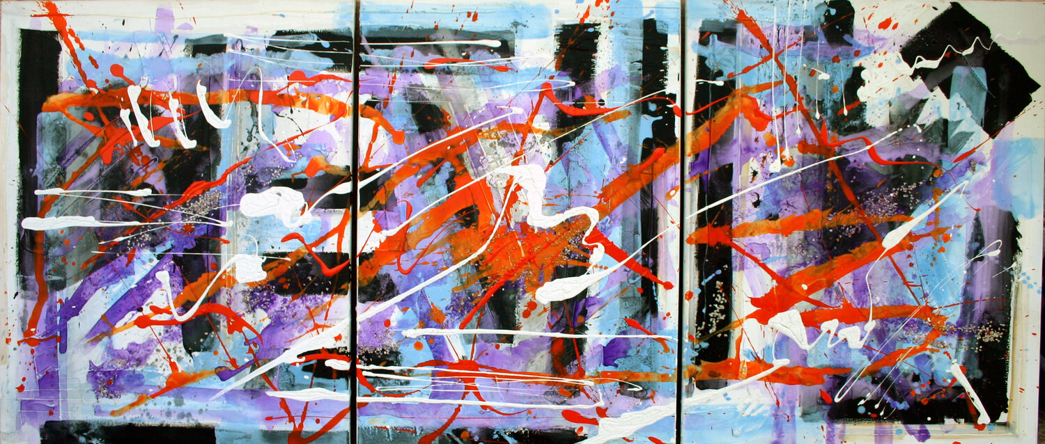 Abstract motive AP-2303 Saso Petrosevski Novak Dipinto originale in vendita