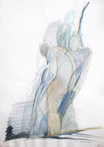 die Geschockten von Hellmut Eckstein, Malerei kaufen auf Singulart