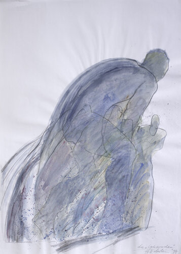 die Lauernden von Hellmut Eckstein, Werk auf Papier kaufen auf Singulart