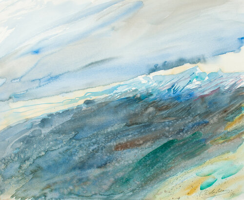 Alpenhorizont von Hellmut Eckstein, Werk auf Papier kaufen auf Singulart