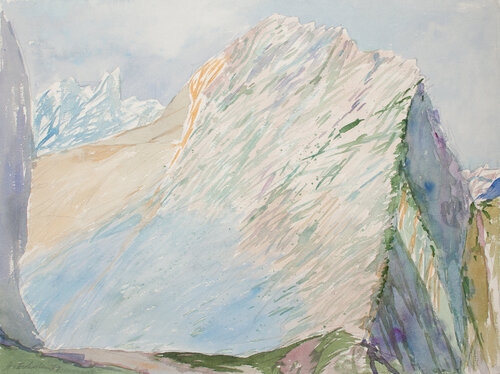 Karvendelmorgen by Hellmut Eckstein, Work on Paper for Sale on Singulart