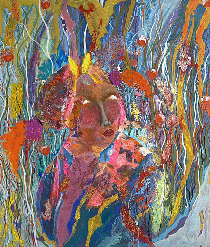 Depths of Resilience di Hend Al-Batesh, Pittura in vendita su Singulart