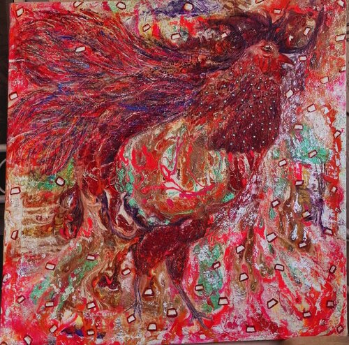 The Phoenix and the Immortal Soul von Hend Al-Batesh, Malerei kaufen auf Singulart