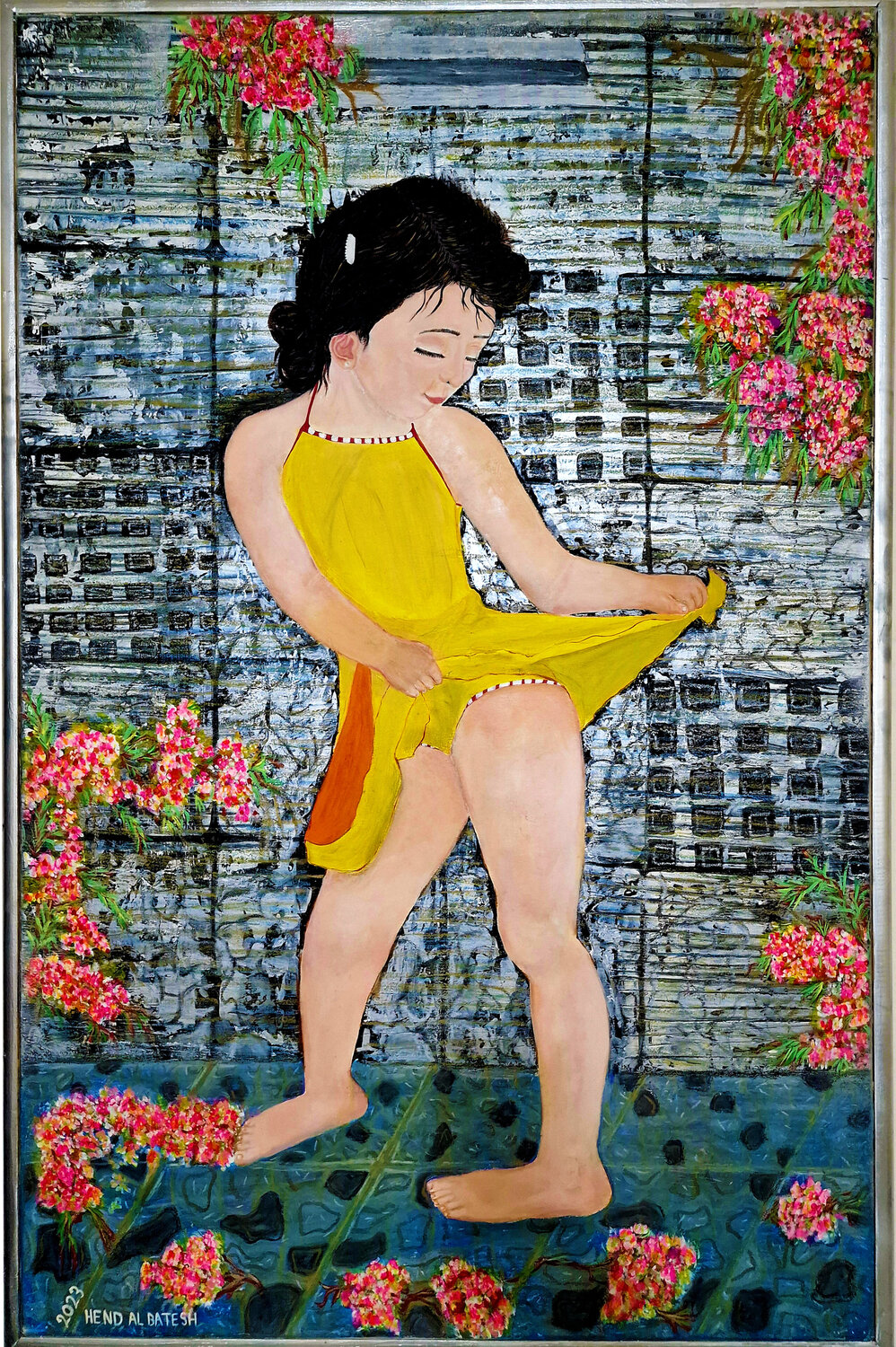 The pretty in yellow Hend Al-Batesh