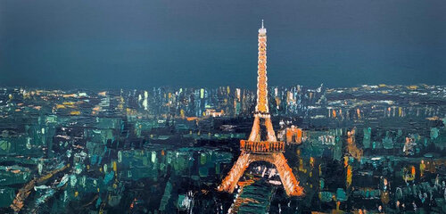 Eiffel Tower von Athaangart Studio, Malerei kaufen auf Singulart