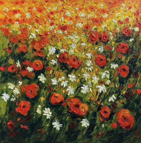 Beautiful Field par Athaangart Studio, Peinture en vente sur Singulart