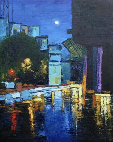 Midnight von Athaangart Studio, Malerei kaufen auf Singulart