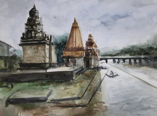 Temple van Athaangart Studio, Schilderij te koop op Singulart
