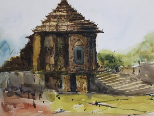 Temple by Athaangart Studio, Painting for Sale on Singulart
