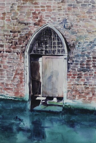Old door de Athaangart Studio, Pintura a la venta en Singulart