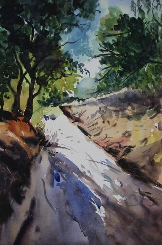 Way to forest von Athaangart Studio, Malerei kaufen auf Singulart