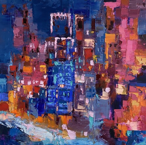 Colourful Night von Athaangart Studio, Malerei kaufen auf Singulart