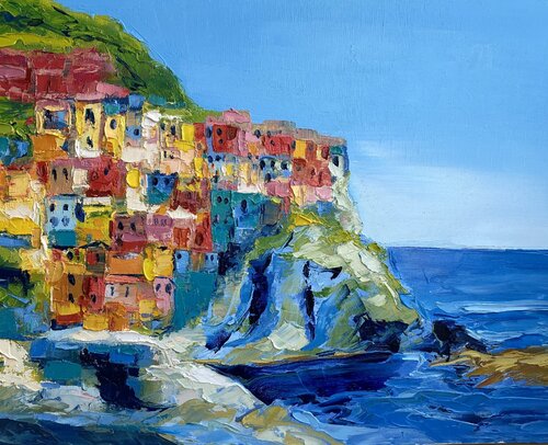Cinque terre von Athaangart Studio, Malerei kaufen auf Singulart