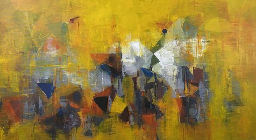 Abstract-261- Evening sky energy von Athaangart Studio, Malerei kaufen auf Singulart