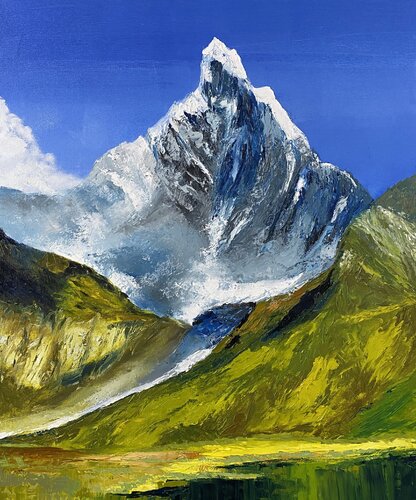 Mountain-43 by Athaangart Studio, 회화 for Sale on Singulart