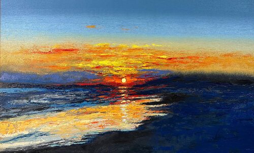 Sunset by Athaangart Studio, 絵画 for Sale on Singulart