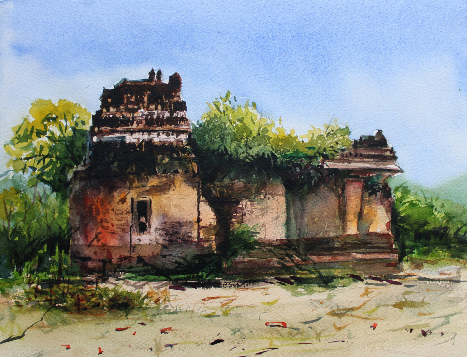 Timeless temple remains Athaangart Studio