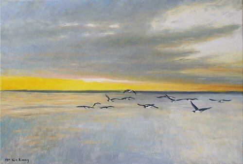 horizon et nature van kia kheng hoy, Schilderij te koop op Singulart