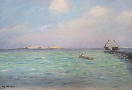 ile paradisiaque von kia kheng hoy, Malerei kaufen auf Singulart