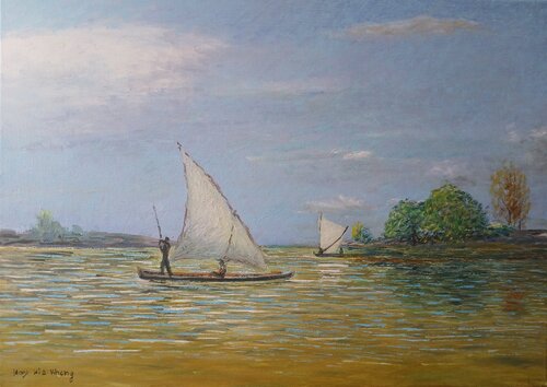 artisan-pêcheur von kia kheng hoy, Malerei kaufen auf Singulart