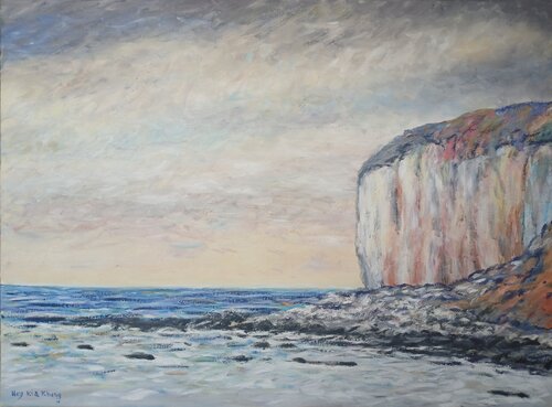 falaise de normandie van kia kheng hoy, Schilderij te koop op Singulart