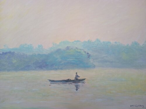 brume matinale printaniere by kia kheng hoy, Painting for Sale on Singulart