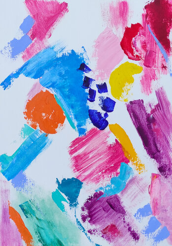 Joy. Abstract oil art van Olga Ponomarenko, Schilderij te koop op Singulart