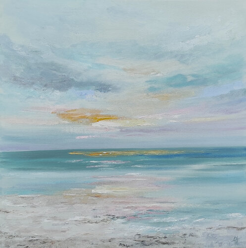 Abstract tender seascape van Olga Ponomarenko, Schilderij te koop op Singulart